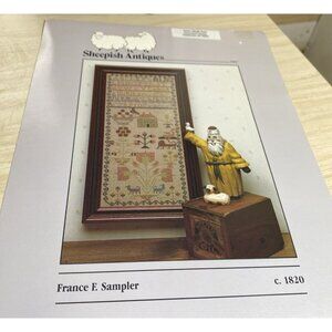 France F. Sampler Cross Stitch Pattern By Sheepish Antiques 1820 Reproduction